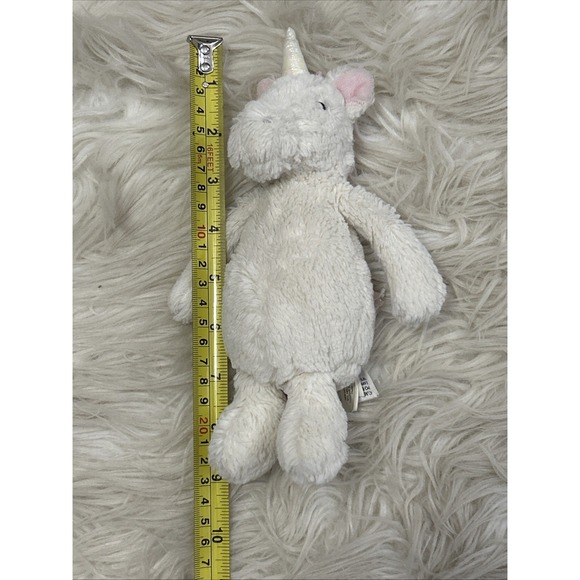 Jellycat London Bashful Unicorn White Pink Mane Plush 8" Stuffed Animal Retired - Picture 11 of 11